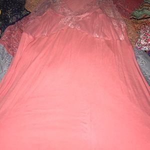 Lace on top slip or gown